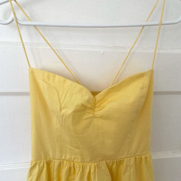 Reformation Yellow Midi Dress - Picture 6 of 11